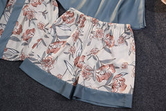 Grey 3-piece sleepwear - WomanLikeU