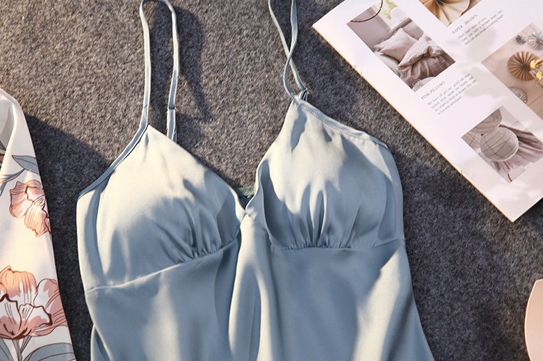 Grey 3-piece sleepwear - WomanLikeU