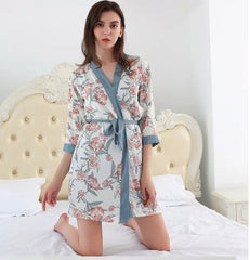 Grey 3-piece sleepwear - WomanLikeU