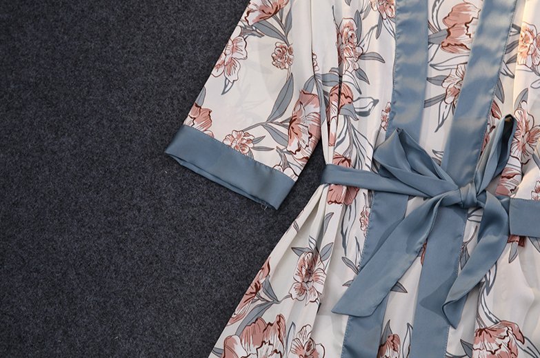 Grey 3-piece sleepwear - WomanLikeU