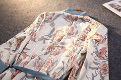 Grey 3-piece sleepwear - WomanLikeU