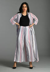 White striped Shrug