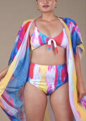 Pink Bikini with a Coverup - WomanLikeU