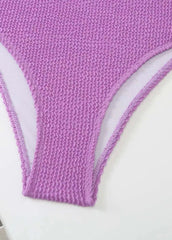 Purple Padded Monokini - WomanLikeU