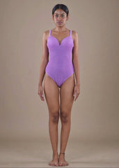 Purple Padded Monokini - WomanLikeU