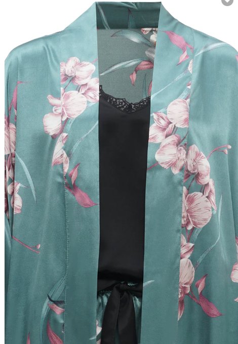 Teal 3 piece Sleepwear set - WomanLikeU