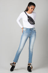 White Full Sleeve Basic Tee - WomanLikeU