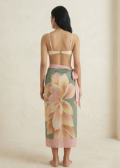 Printed Blush Floral Sarong