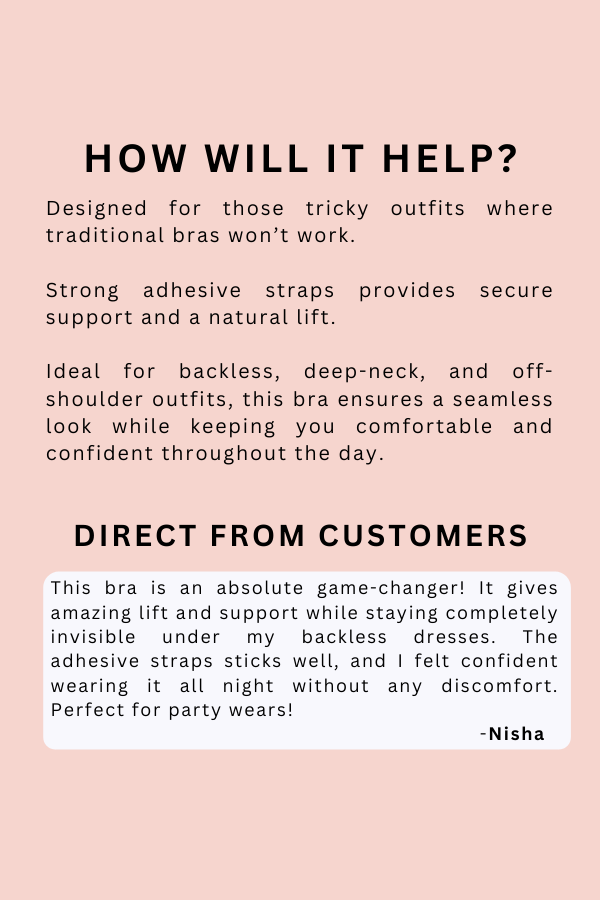 Invisible Back Stick on Bra