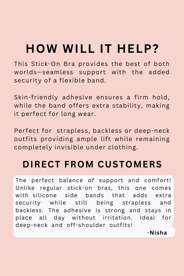 Stick On Bra with Band