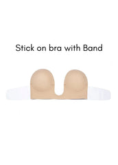 Combo- Ombre dress with Stick on bra