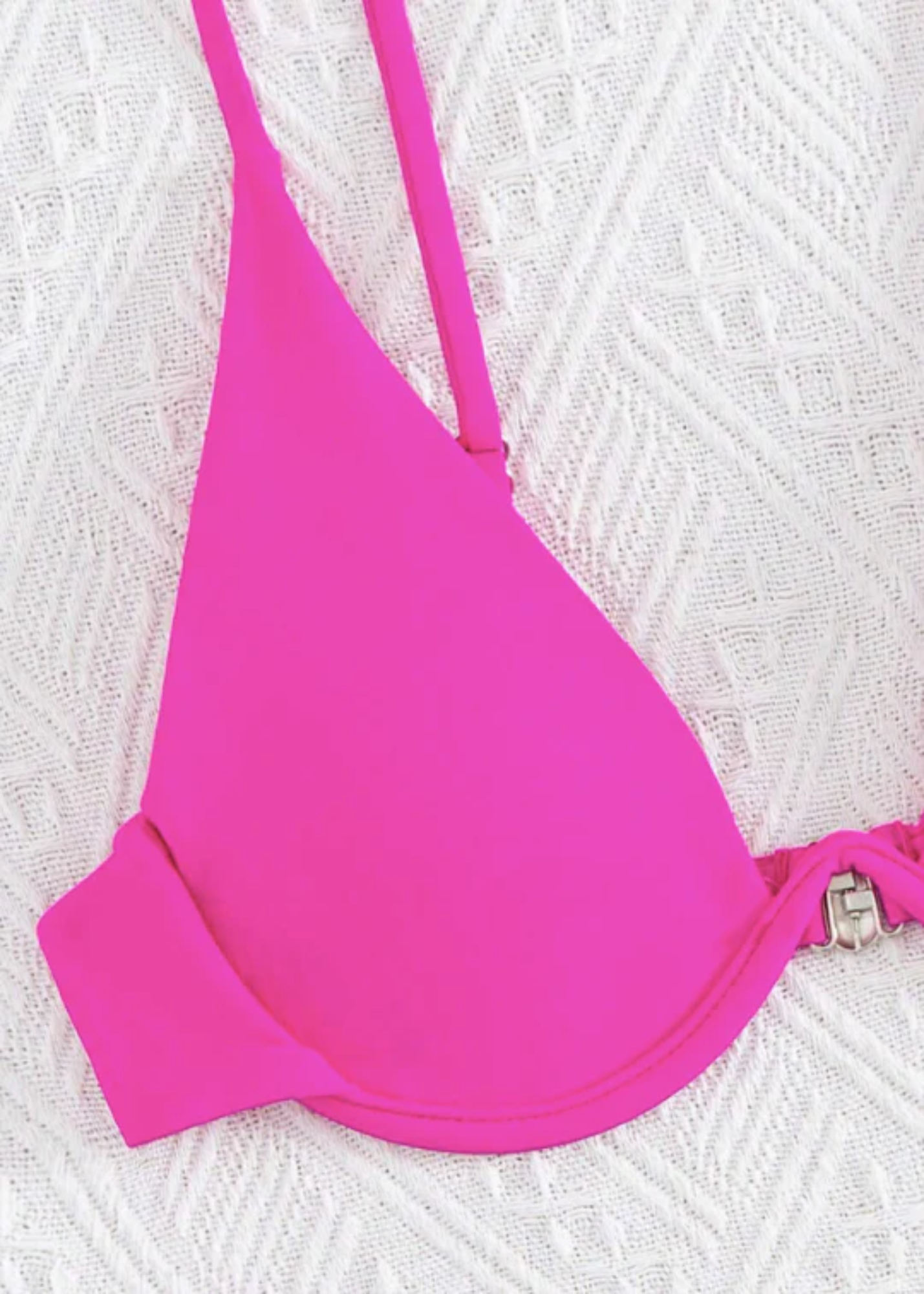 Neon Pink Solid Bikini