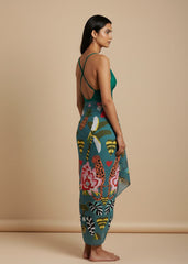 Tropical Bloom Printed Sarong