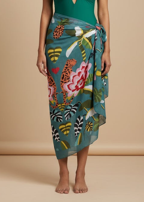 Tropical Bloom Printed Sarong
