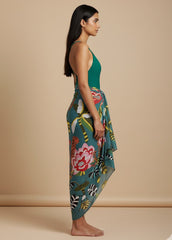 Tropical Bloom Printed Sarong
