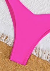 Neon Pink Solid Bikini