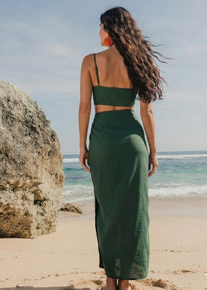 Olive Green 2-Piece Co-Ord Set