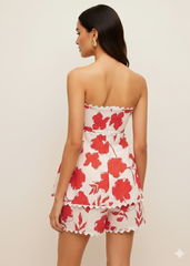 Red Printed 2-Piece Co-ord Set