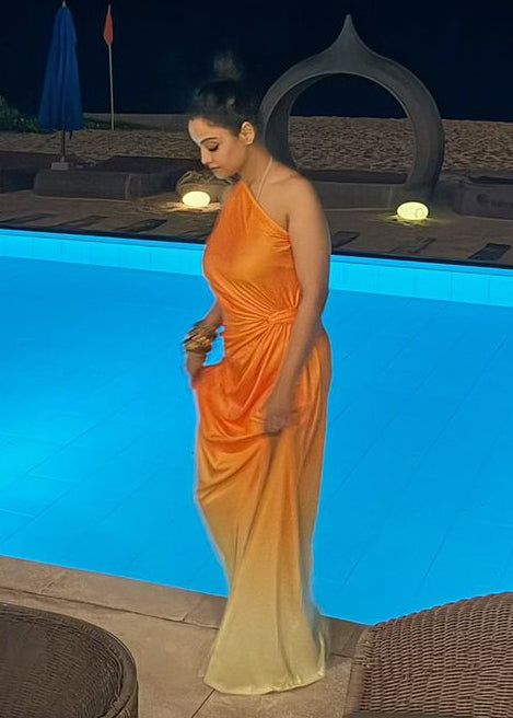 Orange Ombre dress