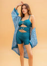 Teal Swimwear with Shrug