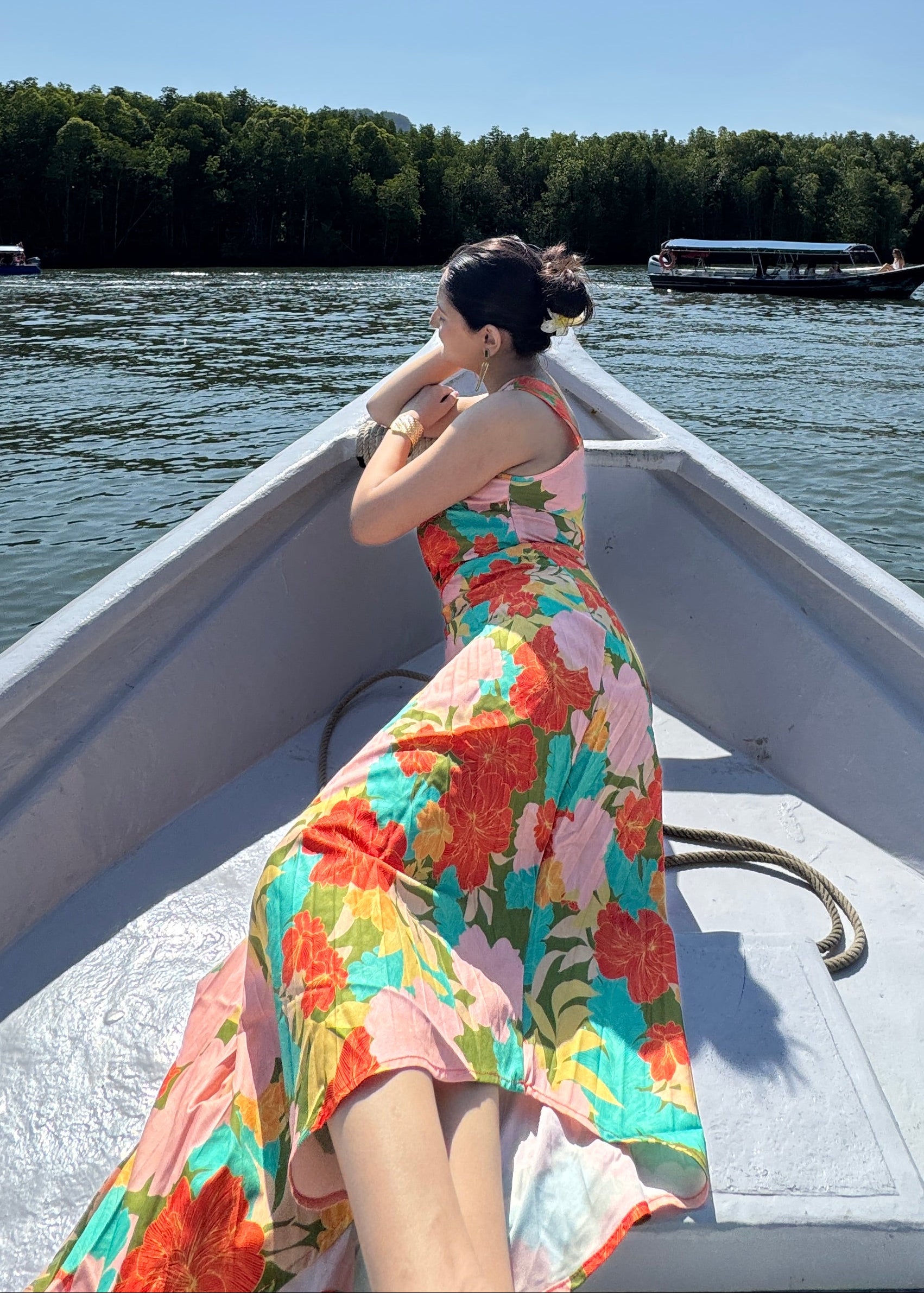 Floral Printed Pleated Dress