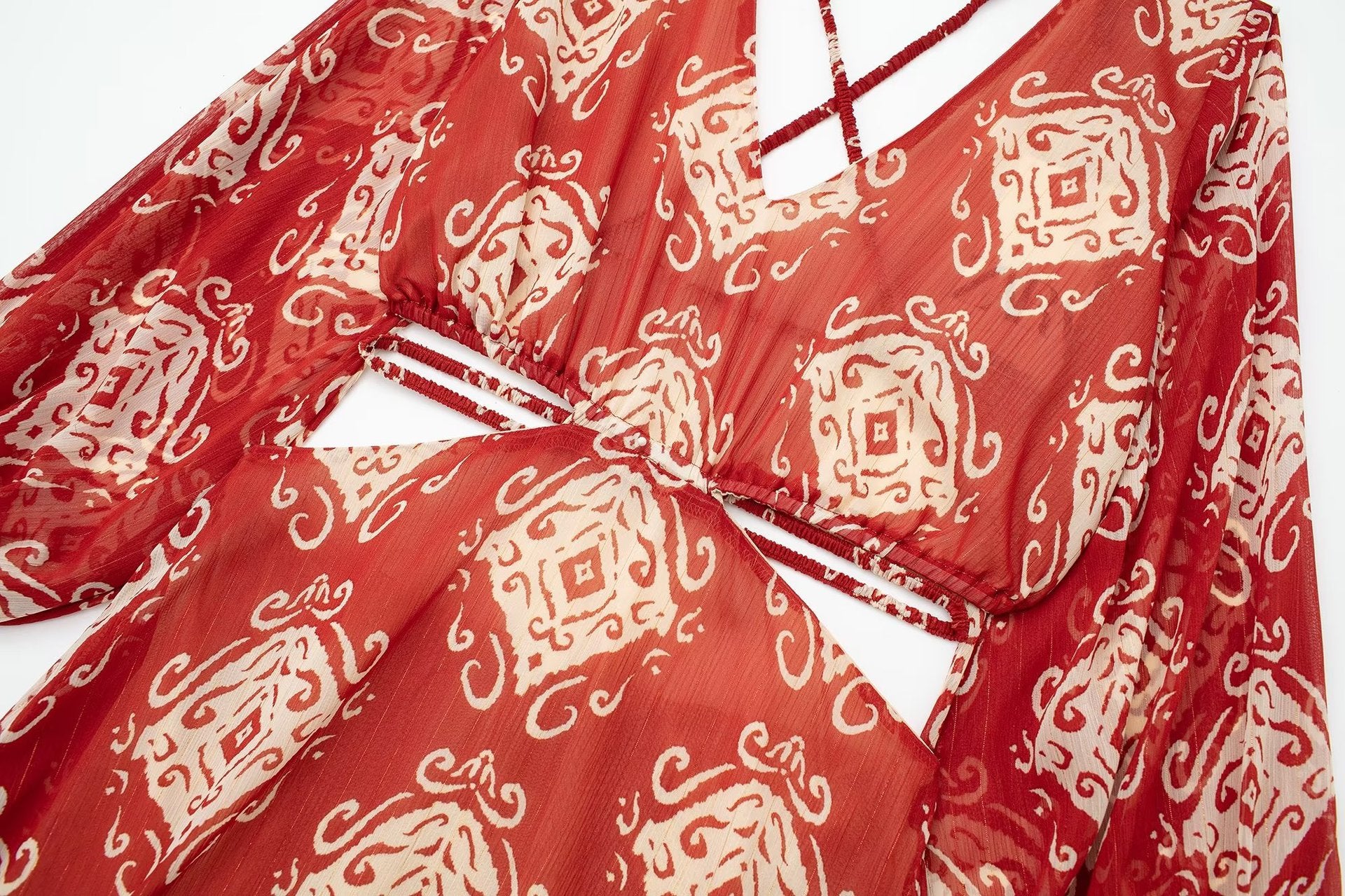 Boho Red Dress