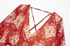 Boho Red Dress