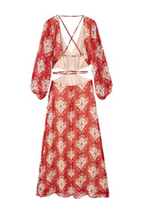 Boho Red Dress