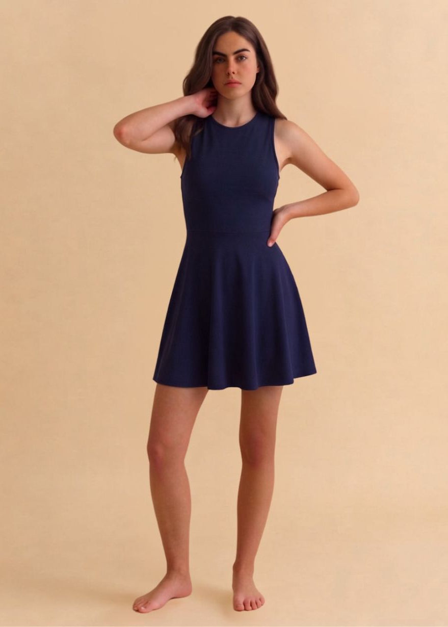 Navy Swim Dress