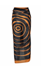 Black Printed Sarong