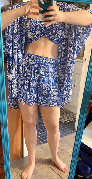 Blue 3 piece co-ord set