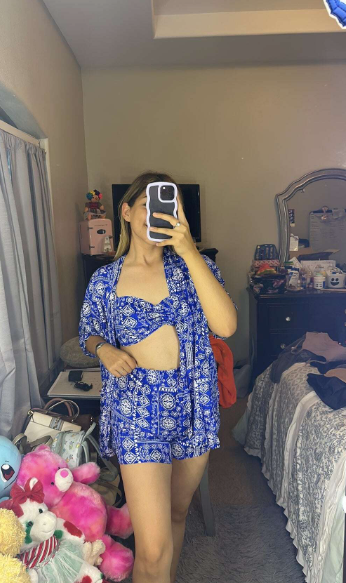 Blue 3 piece co-ord set