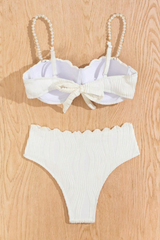 White Textured Bikini