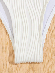 White Textured Bikini