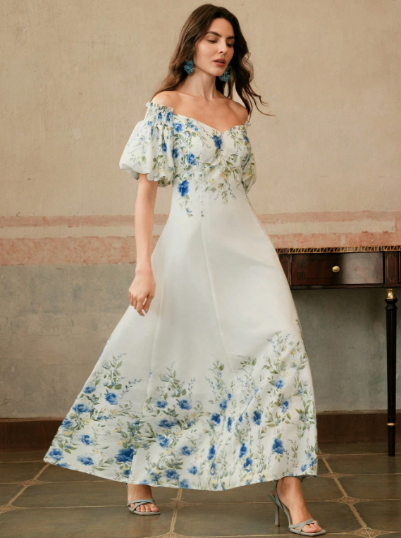 White Off-Shoulder Dress