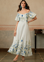 White Off-Shoulder Dress