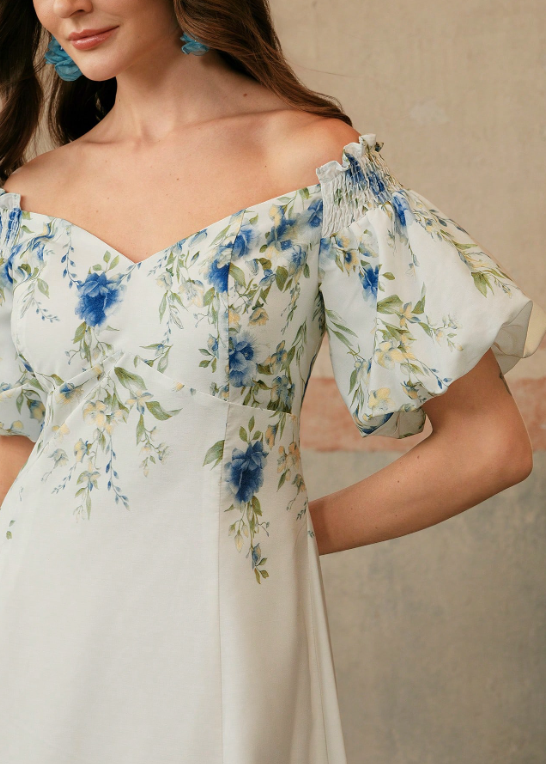 White Off-Shoulder Dress