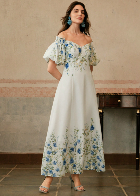 White Off-Shoulder Dress