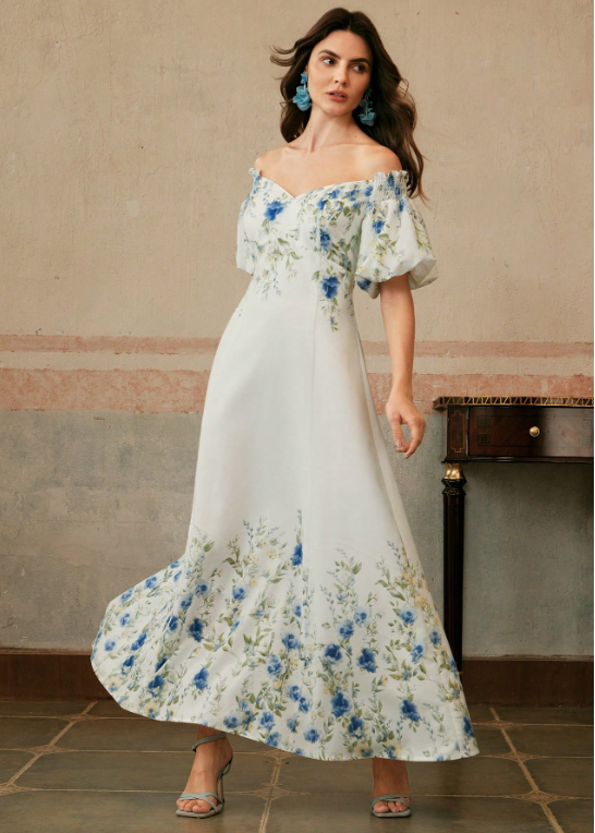 White Off-Shoulder Dress