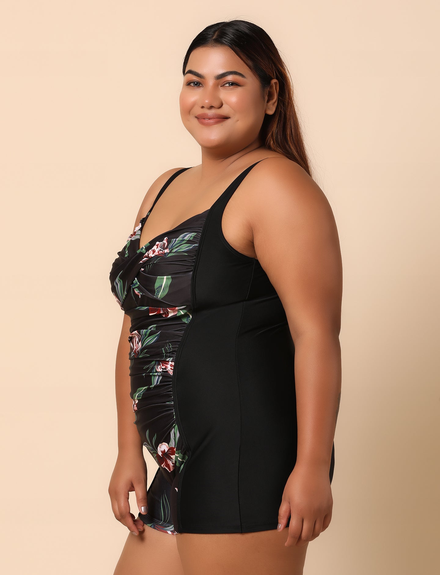 Black Plus-Size monokini