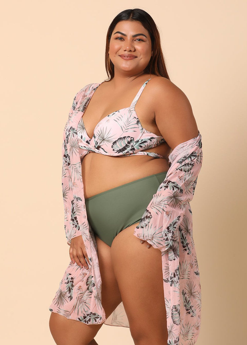 Sage Green 3-Piece Bikini Set