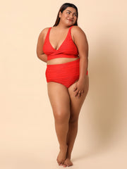 Red Bikini with a Shrug