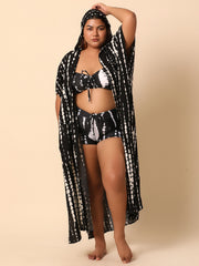 Black shrug with a hoodie