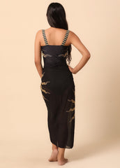 Gold and Black Sarong