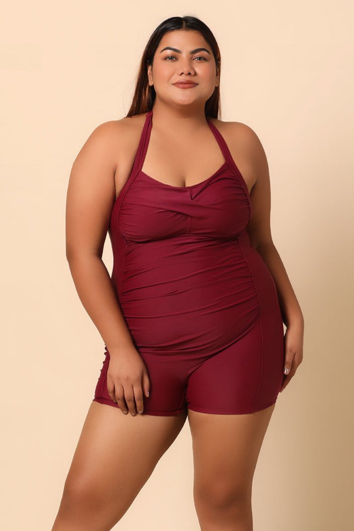 Wine Red monokini