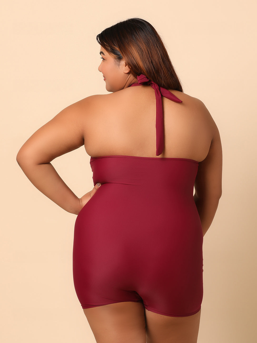 Wine Red monokini