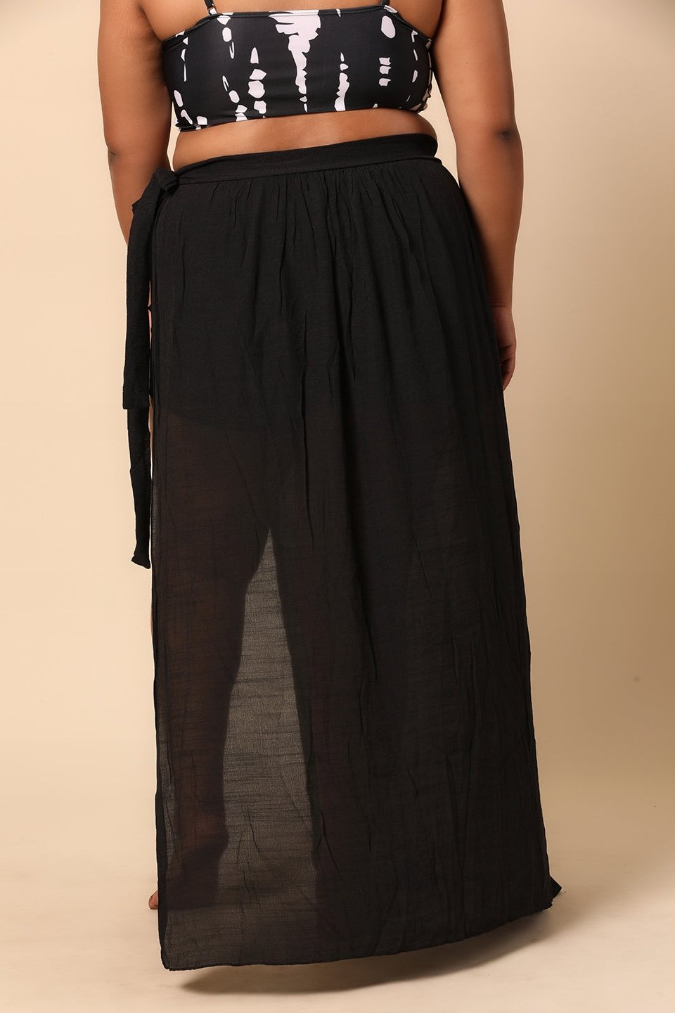 Midnight Breeze Black Sarong