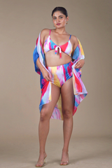 Pink Bikini with a Coverup