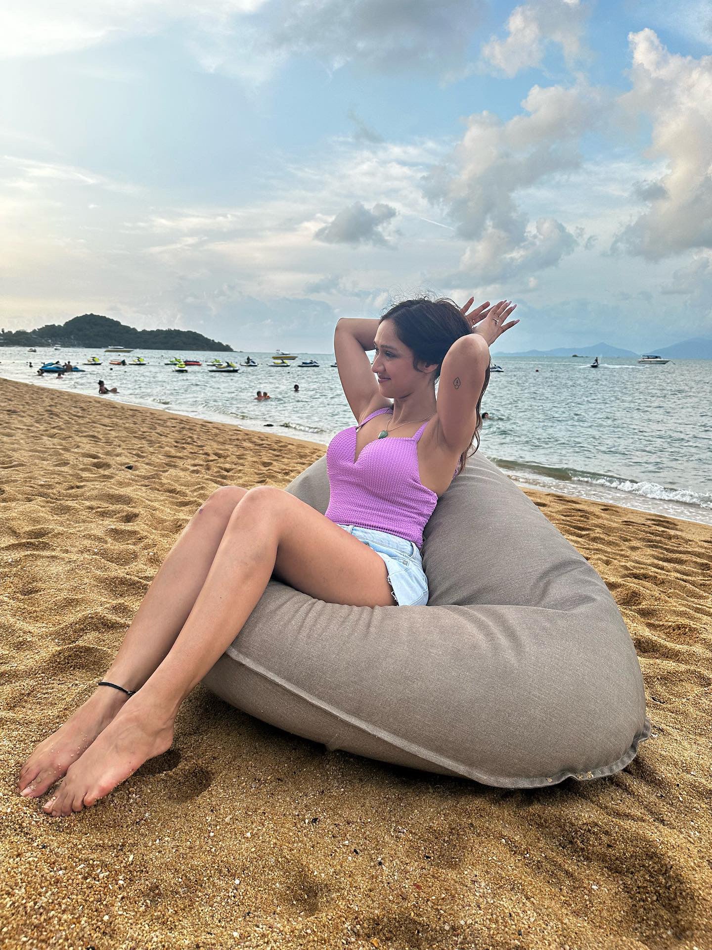 Purple Padded Monokini