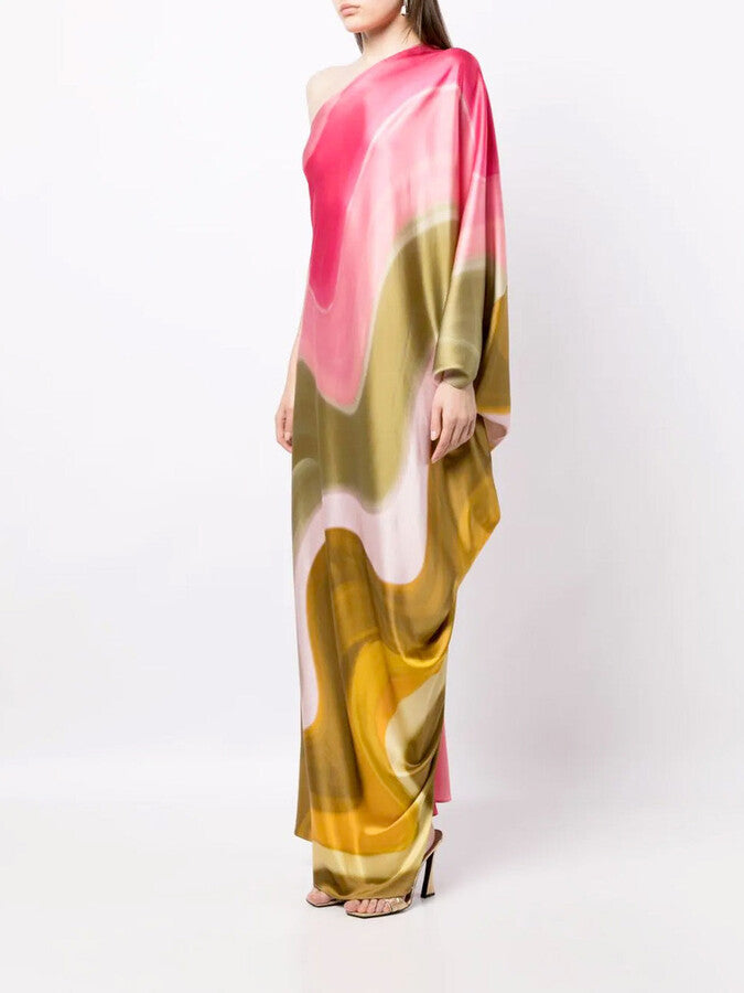 One Shoulder Maxi Dress
